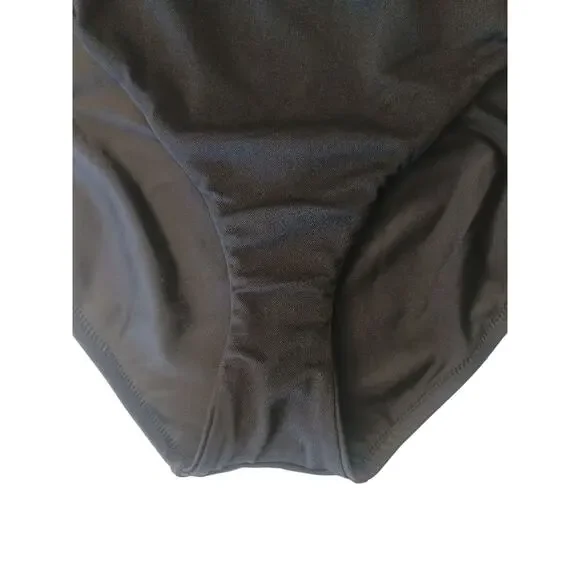 Bar III Tell Me About It Stud One Piece Swimsuit Black XL NWT - Picture 8 of 9